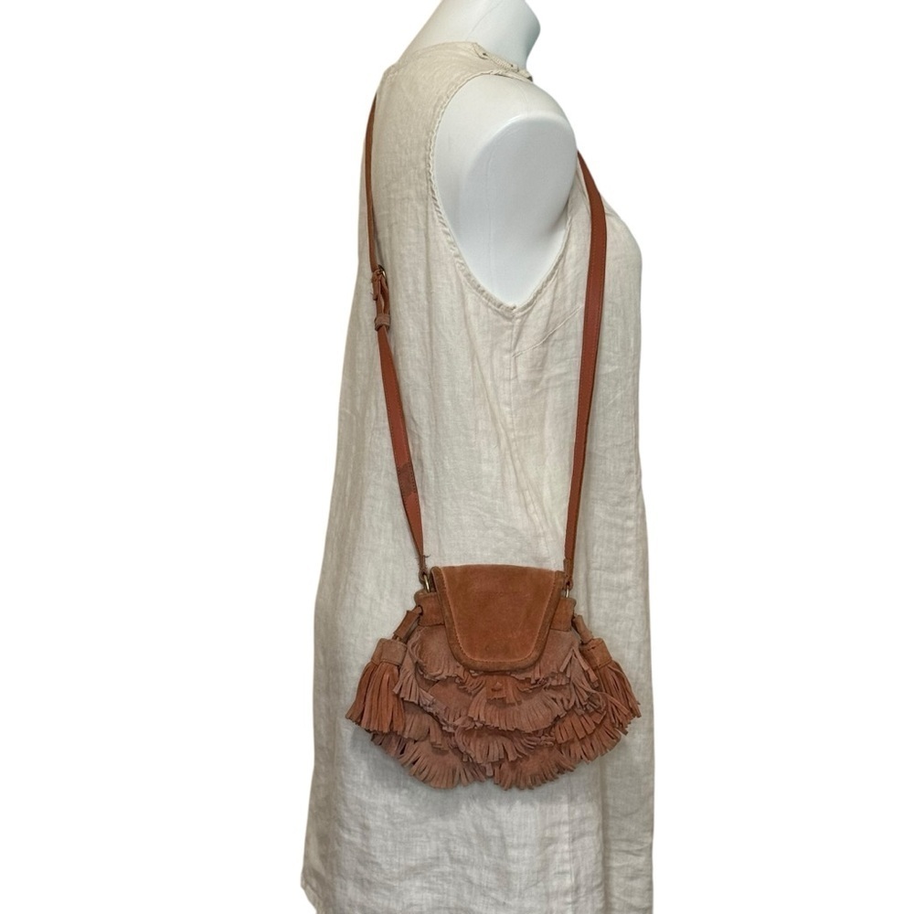 See By Chloe fringe tassels suede crossbody mini purse